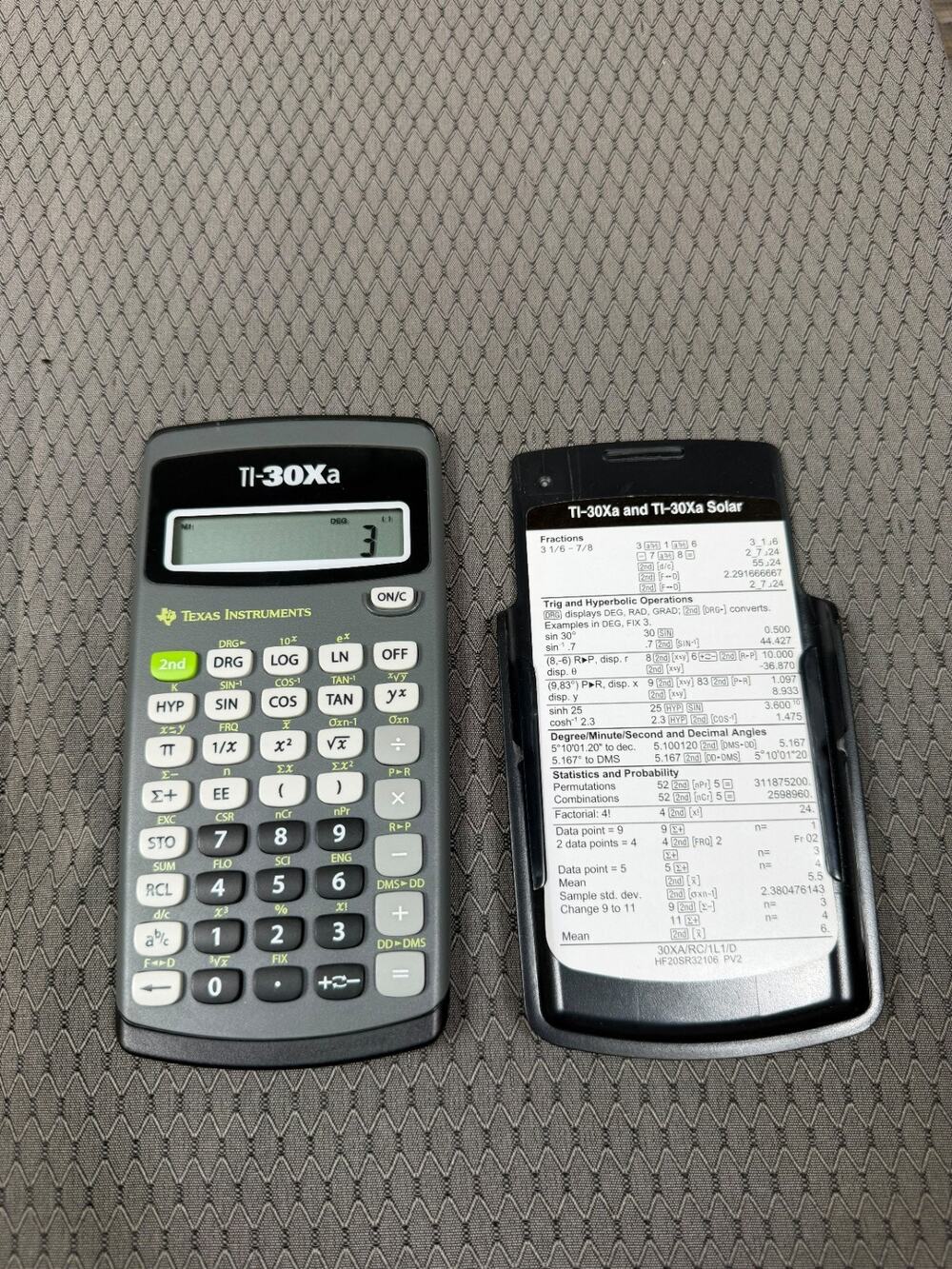 TI 30Xa Texas Instruments Scientific Calculator
